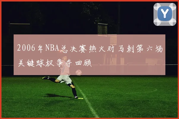 2006年NBA总决赛热火对马刺第六场关键球权争夺回顾